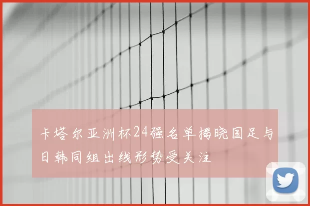 卡塔尔亚洲杯24强名单揭晓国足与日韩同组出线形势受关注